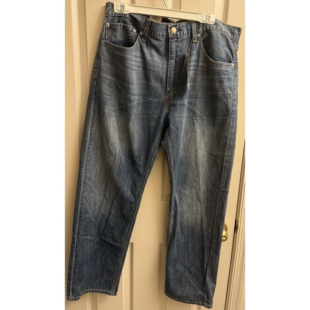 Levi's Men's 505 Jean‎ Regular Fit Straight Leg, Extra Room In Thigh 38W 30L NWT